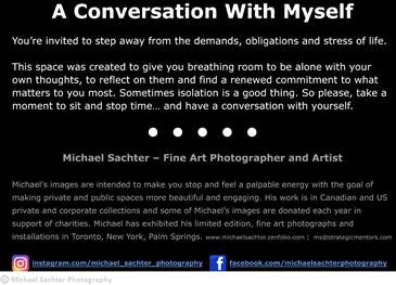 Intention of A Conversation With Myself for CONTACT