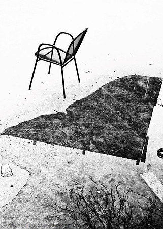 A conversation with myself CONTACT v1 50 x 70 BW